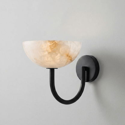 Virelle Alabaster Bowl Wall Sconce