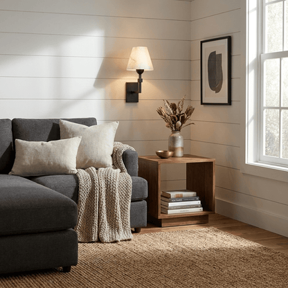 Virelle Alabaster Tapered Wall Sconce