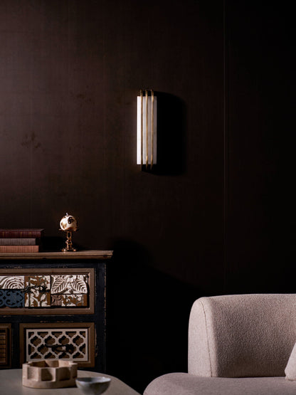 Virex Layered Alabaster Wall Light
