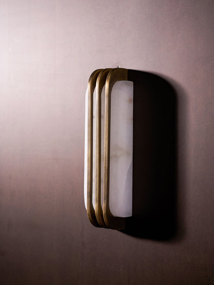 Virex Layered Alabaster Wall Light