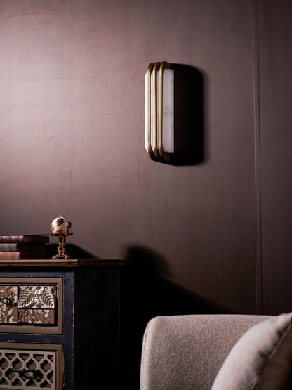 Virex Layered Alabaster Wall Light
