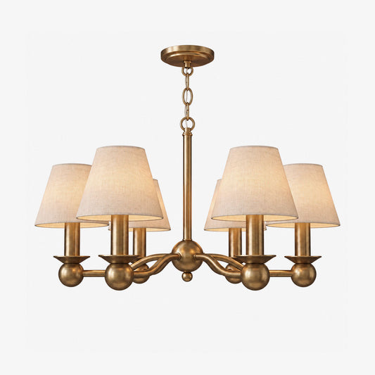 Wexford Fabric Alabaster Chandelier