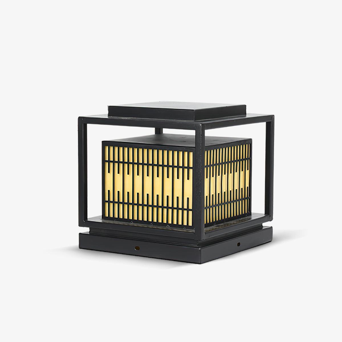 Window Grille Outdoor Post Light Alabaster Lighting Fixture