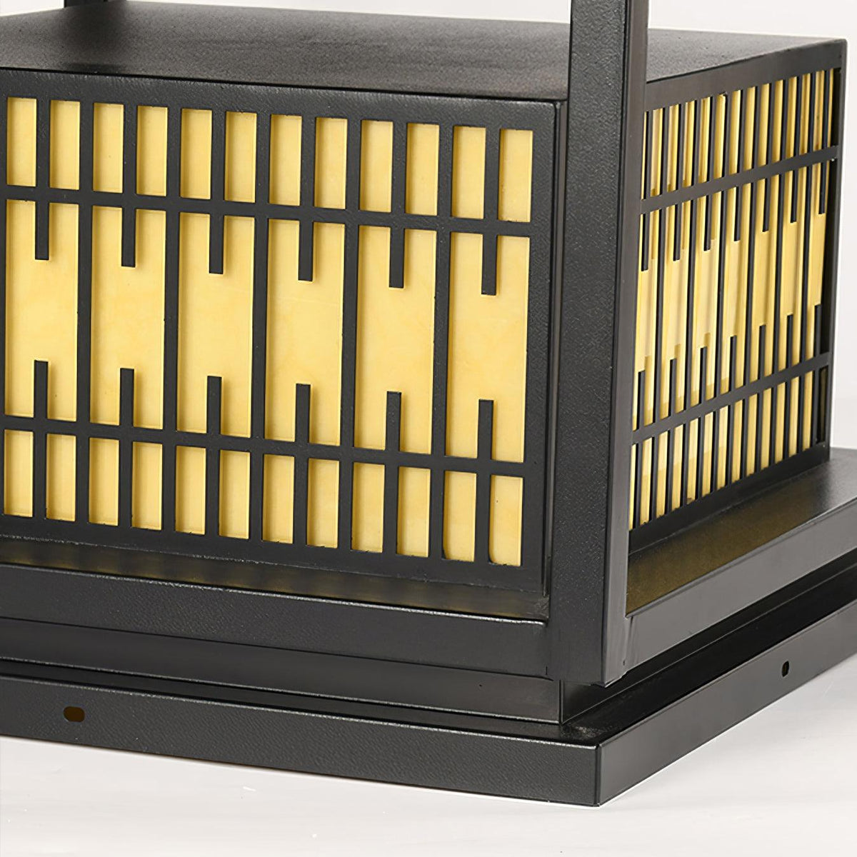 Window Grille Outdoor Post Light Alabaster Lighting Fixture