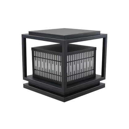 Window Grille Outdoor Post Light Alabaster Lighting Fixture