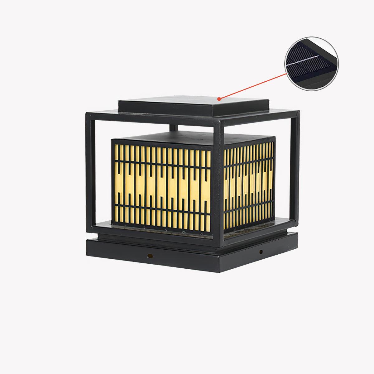 Window Grille Outdoor Post Light Alabaster Lighting Fixture