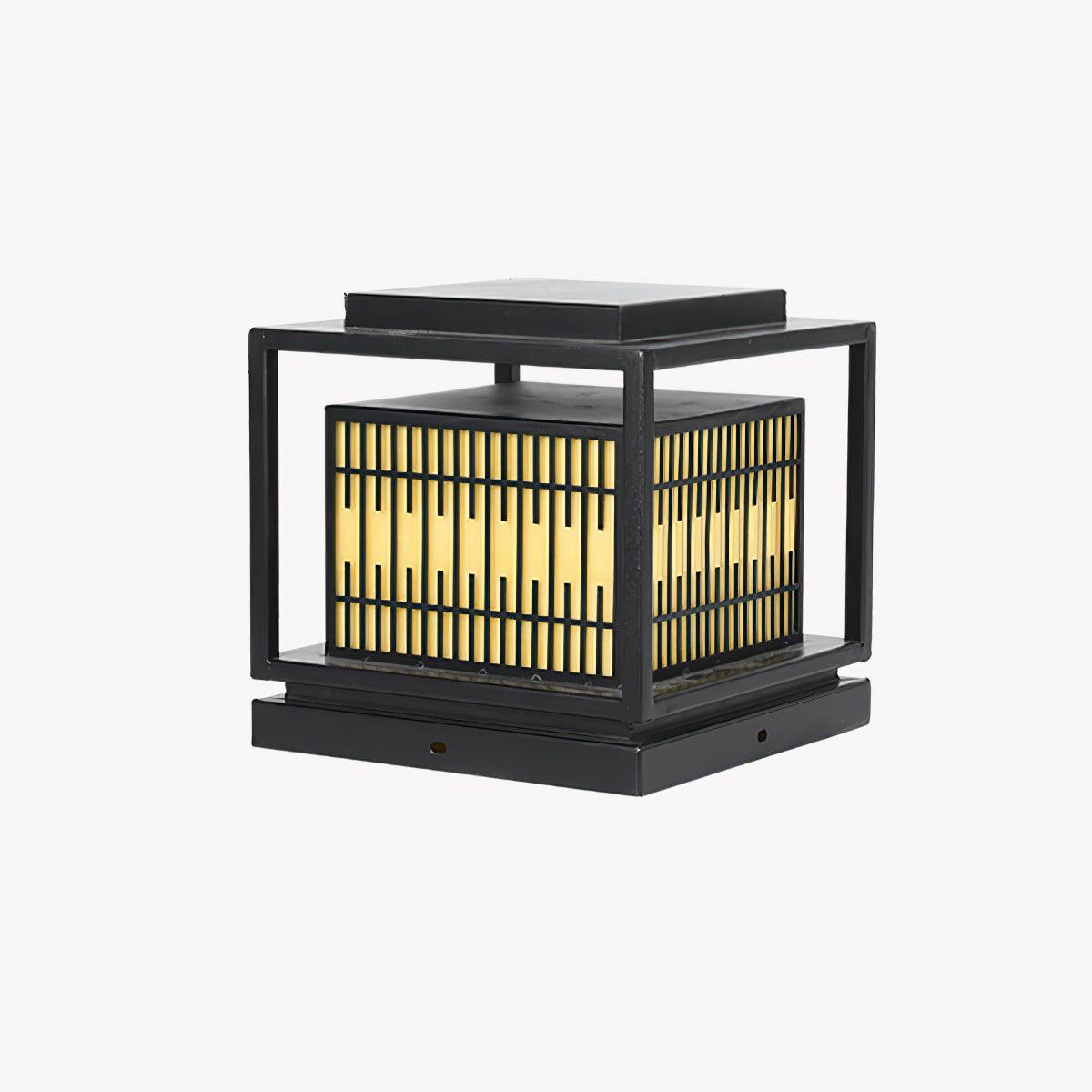 Window Grille Outdoor Post Light Alabaster Lighting Fixture