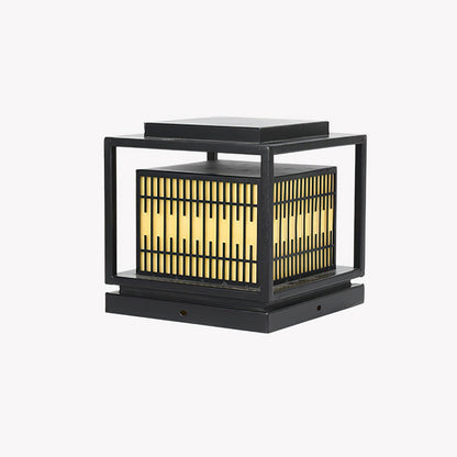 Window Grille Outdoor Post Light Alabaster Lighting Fixture