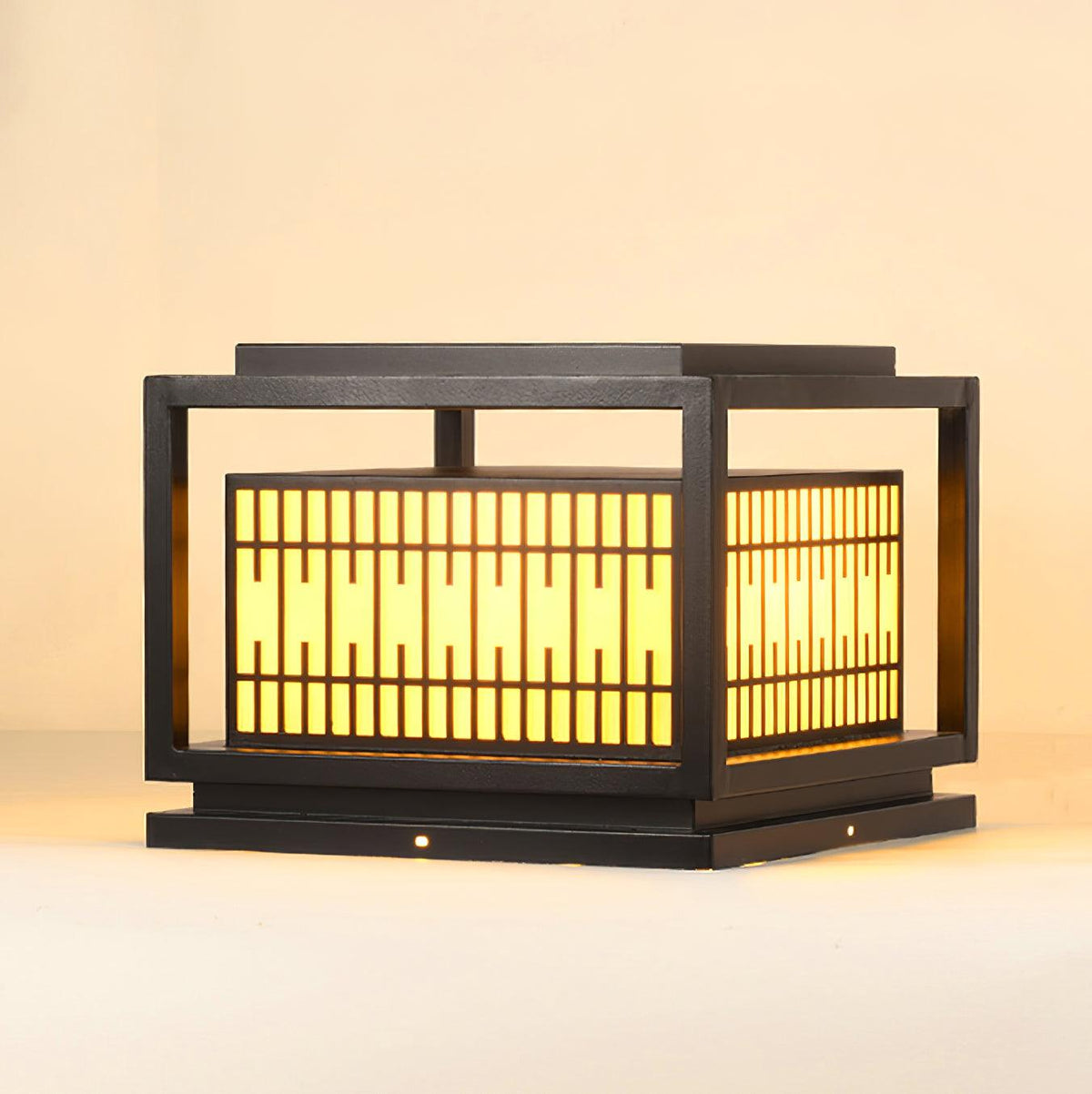 Window Grille Outdoor Post Light Alabaster Lighting Fixture