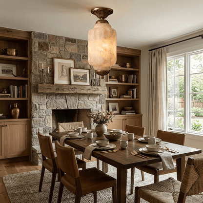 Windsor Alabaster Flush Mount Light