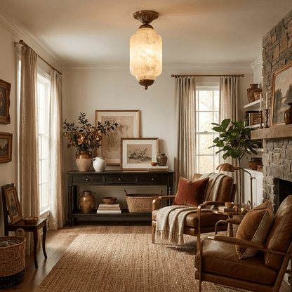 Windsor Alabaster Flush Mount Light