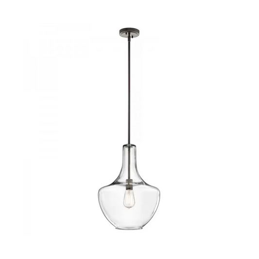 Schoolhouse milk glass pendant light