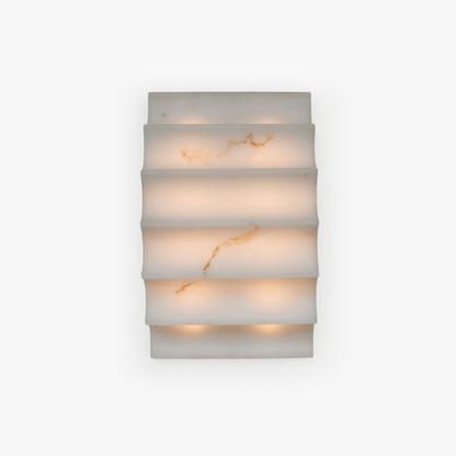 Serra Tiered Alabaster Sconce