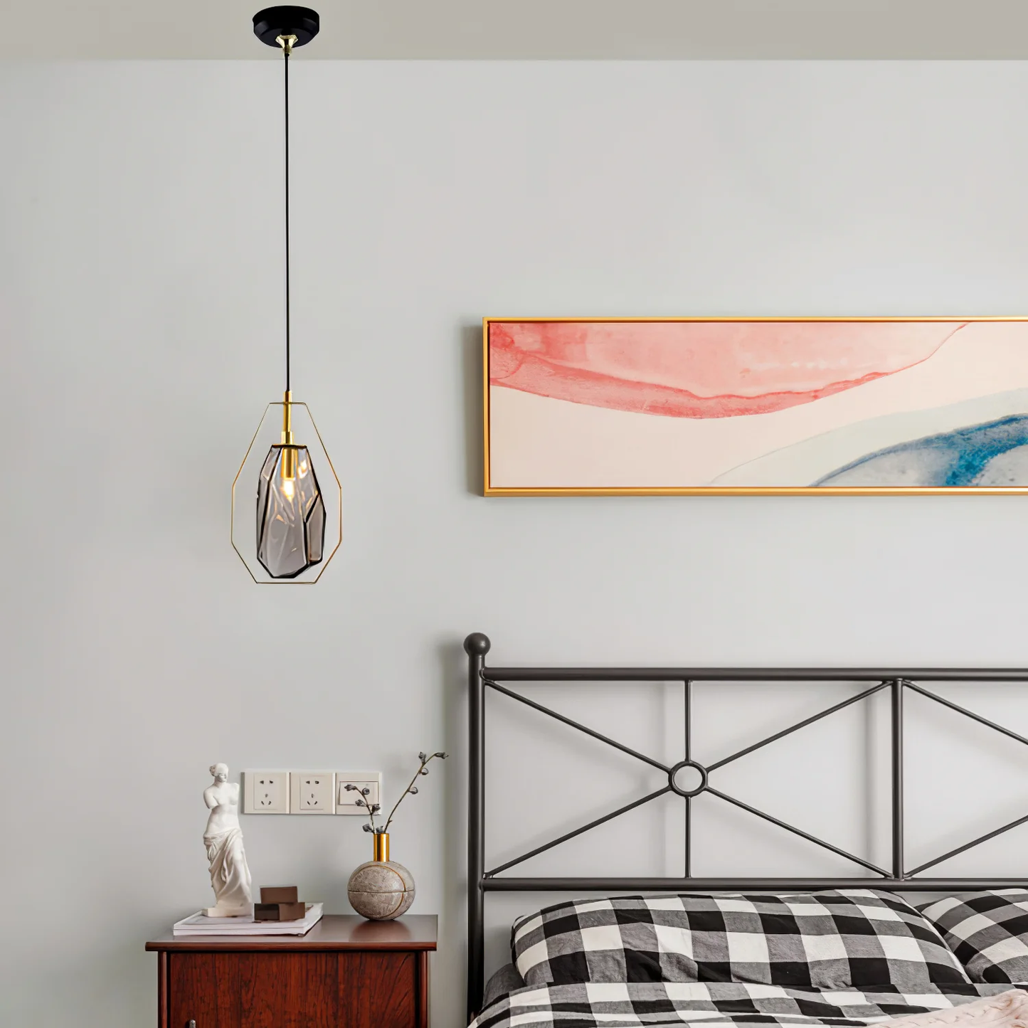 Faceted Gem Pendant Light