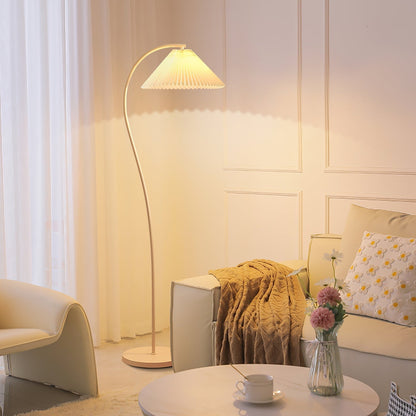 Crescini Pleated Floor Lamp in UAE bedroom interior