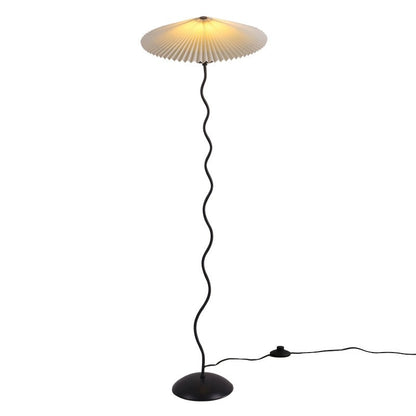 Squiggle Floor Lamp white sculptural curved design front