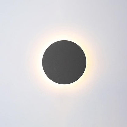 Plenilunio Full-Moon Backlit Outdoor Wall Light