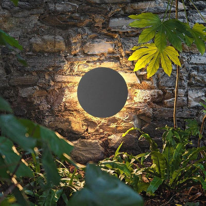 Plenilunio Full-Moon Backlit Outdoor Wall Light