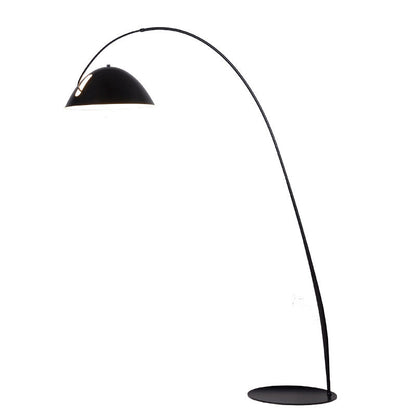 Pluma Floor Lamp black feather-inspired design front view