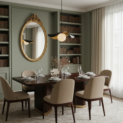 Curved Shell Pendant Light