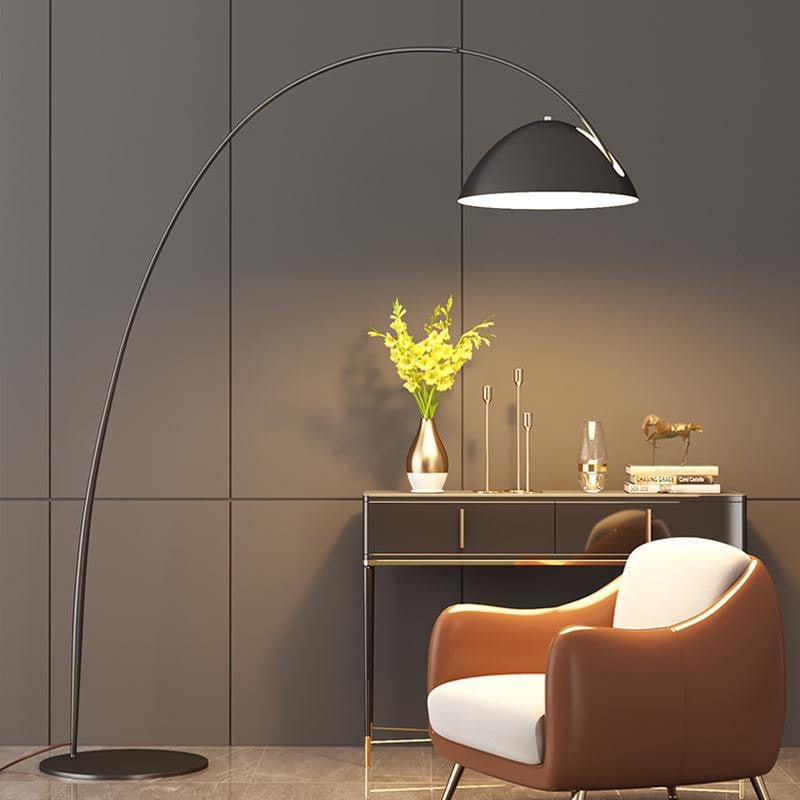 Pluma Floor Lamp sculptural arm detail close-up