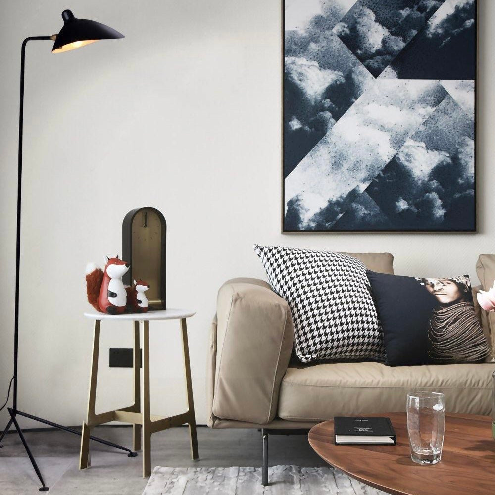 Serge Mouille Floor Lamp full 66.9 inch height view
