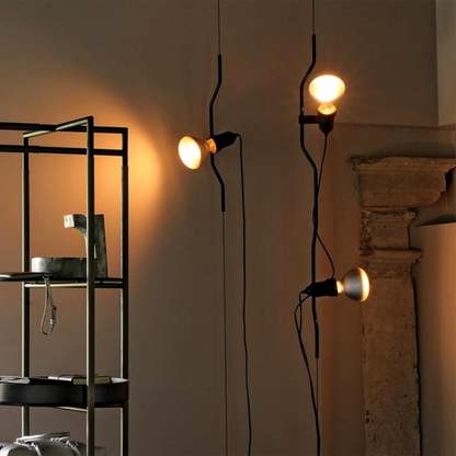 Parentesi Suspension Lamp red colour full height