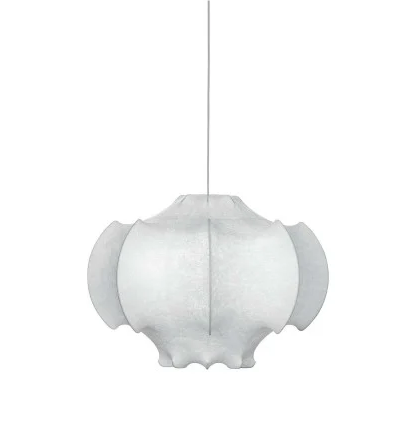 Viscontea Suspension Lamp white organic form front view
