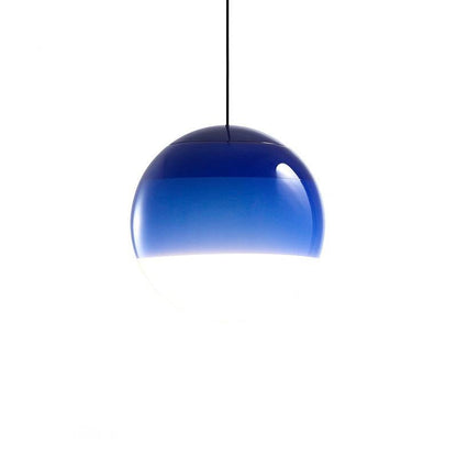 Dipping Light yellow glass pendant 25cm size view