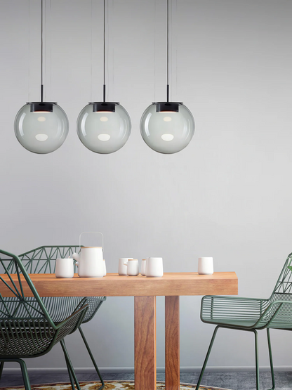 Orbis Pendant Lamp hanging in Dubai restaurant interior