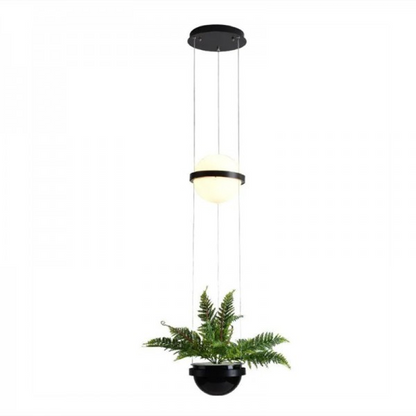 Palma Pendant Lamp black single head front view