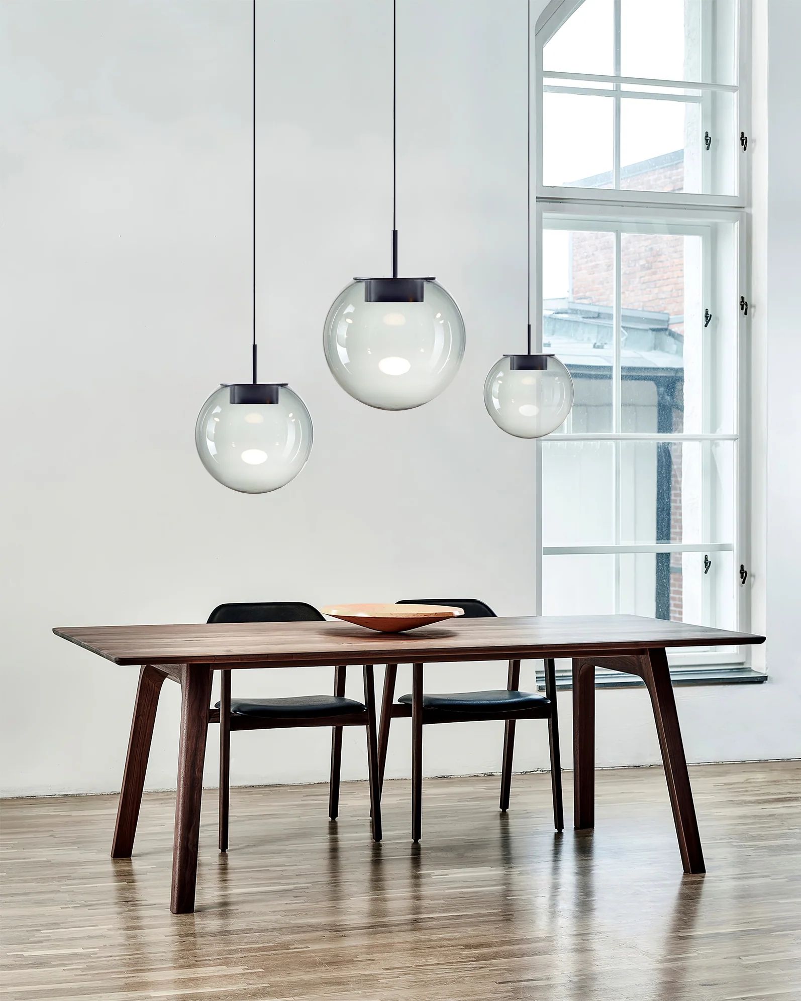 Orbis Pendant Lamp smoky grey large 15.7 inch