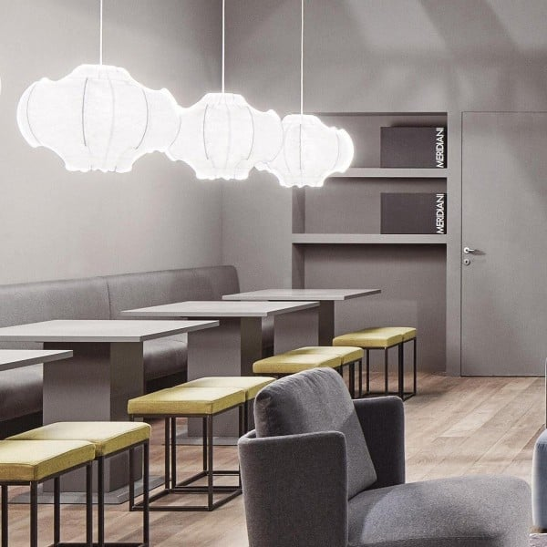 Viscontea Suspension Lamp ceiling mount and cord detail
