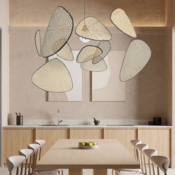 Screen Cannage Suspension hanging in UAE dining room