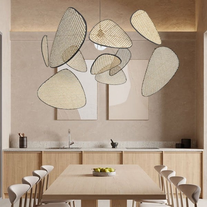 Screen Cannage Suspension hanging in UAE dining room