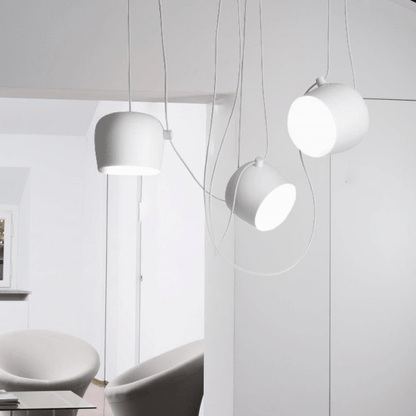 Aim Pendant Light white large 24.5cm shade view