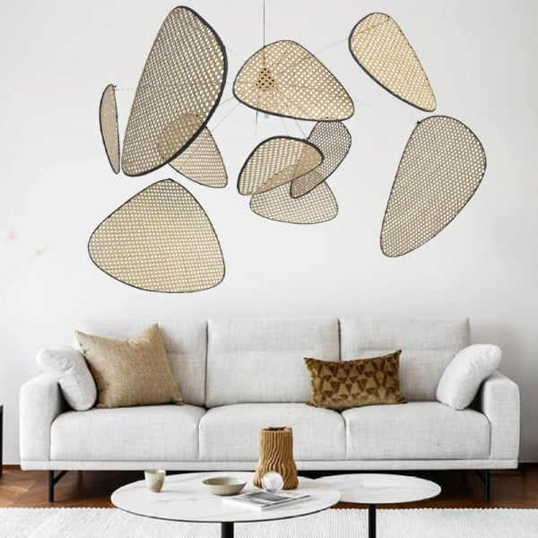 Screen Cannage Suspension bottom view rattan pattern