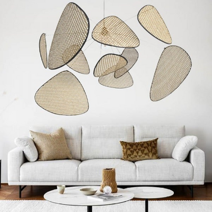 Screen Cannage Suspension bottom view rattan pattern