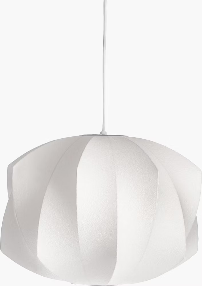 Nelson Bubble Pendant Lamp ceiling mount detail close-up