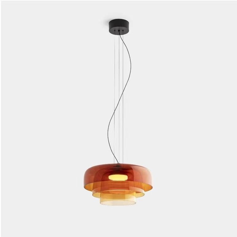 Lark Modern Glass Pendant Lamp dimensions diagram