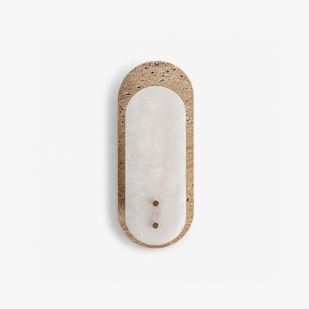 Travertine Pill Alabaster Sconce