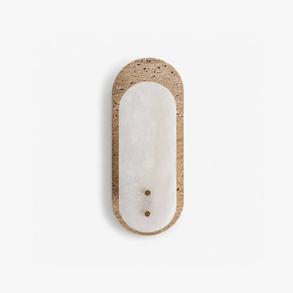 Travertine Pill Alabaster Sconce