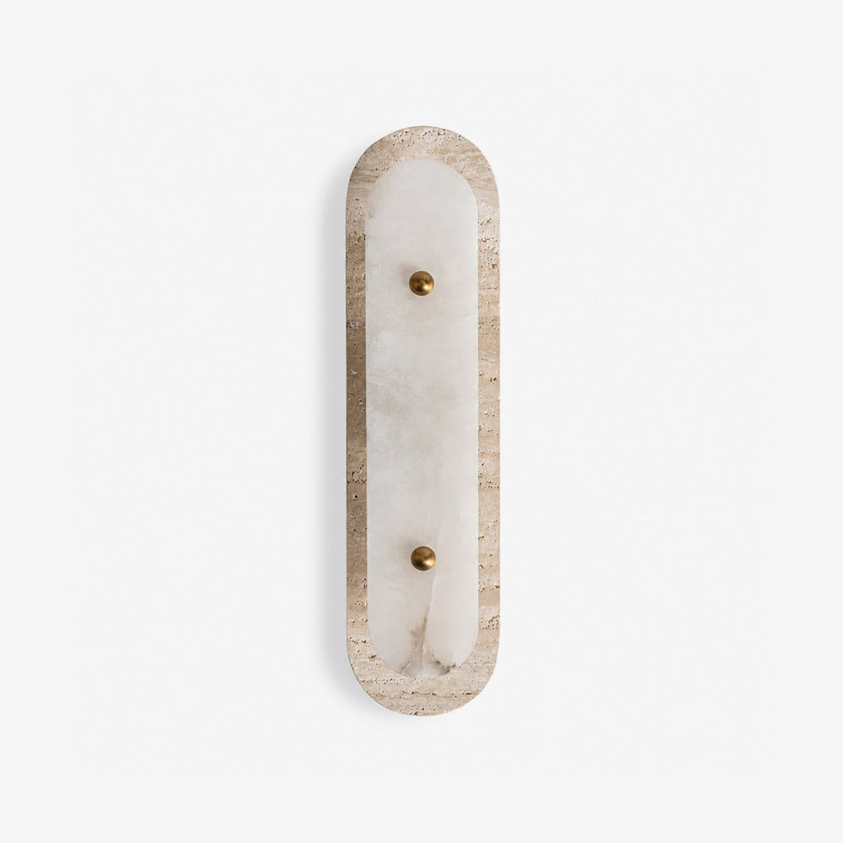 Travertine Pill Alabaster Sconce