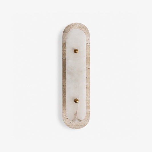 Travertine Pill Alabaster Sconce