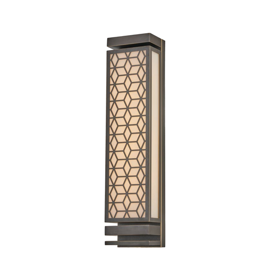 Reticolo Faux Marble Outdoor Wall Sconce