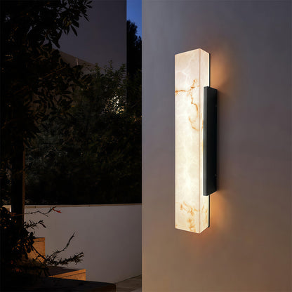Alabastro Faux-Marble Linear Outdoor Wall Light