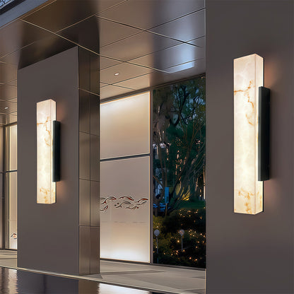 Alabastro Faux-Marble Linear Outdoor Wall Light