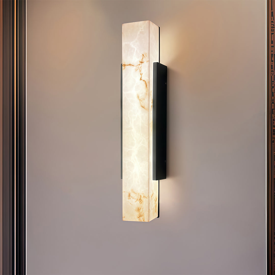 Alabastro Faux-Marble Linear Outdoor Wall Light