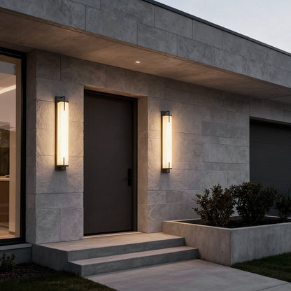 Sentinella Outdoor Marble-Effect Wall Light