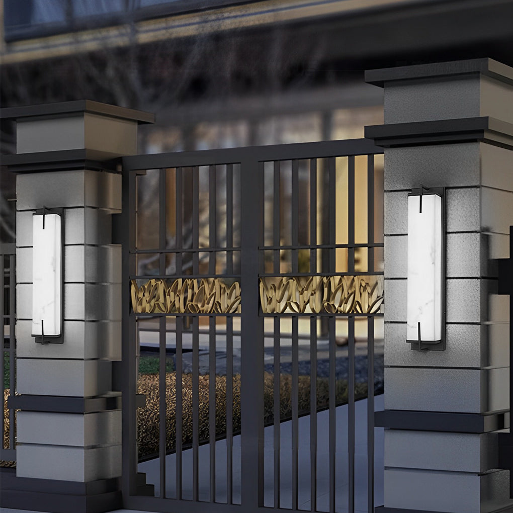 Sentinella Outdoor Marble-Effect Wall Light